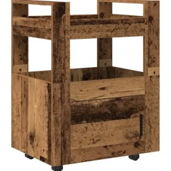 vidaXL Köksö>Köksvagn Gammalt trä 60 x 45 x 80 cm Konstruerat trä