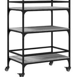 vidaXL Köksö>Köksvagn grå sonoma 65x40x86,5 cm konstruerat trä