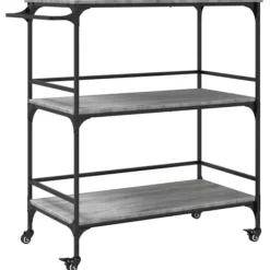 vidaXL Köksö>Köksvagn grå sonoma 100,5x50x105 cm konstruerat trä