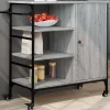 vidaXL Köksö>Köksvagn grå sonoma 87,5x38,5x84,5 cm konstruerat trä
