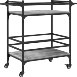 vidaXL Köksö>Köksvagn grå sonoma 82x40x78,5 cm konstruerat trä