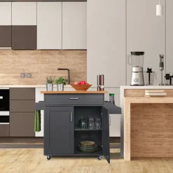 Northix Köksö>Köksvagn med bänkskiva