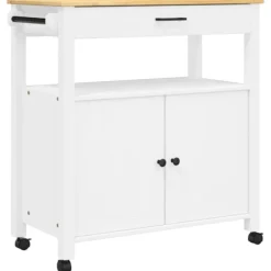 vidaXL Köksö>Köksvagn MONZA 84x40x88,5 cm massivt furu