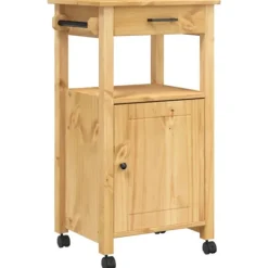 vidaXL Köksö>Köksvagn MONZA 48x40x88,5 cm massivt furu