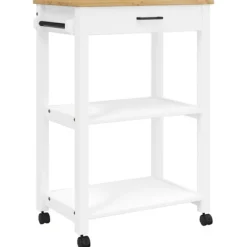 vidaXL Köksö>Köksvagn MONZA 60x40x88,5 cm massivt furu