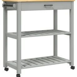 vidaXL Köksö>Köksvagn MONZA 84x40x88,5 cm massivt furu