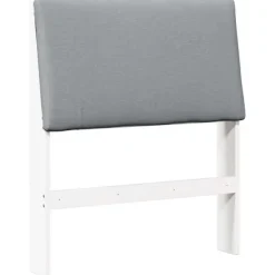 vidaXL Sängar>Klädd sänggavel Ljusgrå 80 cm Massiv furu