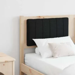 vidaXL Sängar>Klädd sänggavel med huvudgavel Brun 135 cm Massiv furu