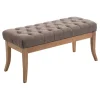 BellaFurn Soffor>Klädda soffa - soffa - Chesterfield -design, bekväm säte, 100% polyestertyg | Färg: Taupe | Storlek: 100 cm