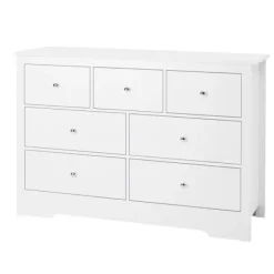 DUOKU Byråer>Kommode - - 7 Lådor - Trä med Glidbana - Minimalistisk Design - Stötsäker