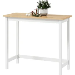 Northio Matbord>Kompakt barbord för 2, ekfinish, gummiträ