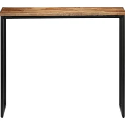 vidaXL Småbord>Konsolbord massivt återvunnet teakträ 90x30x76 cm