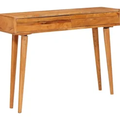 vidaXL Småbord>Konsolbord med låda Brun 110 x 30 x 80 cm Massivt Akaciaträ