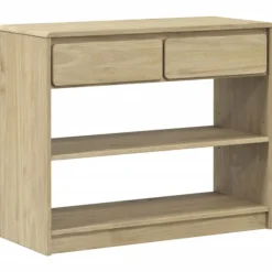 vidaXL Småbord>Konsolbord SAUDA ek 89,5x36,5x73 cm massiv furu