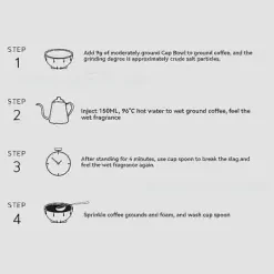 Soffbord>Koppningsskålar för kaffe 200 ml Stapelbara kaffekoppar för kaffeentusiaster Kaffebutik Kontor Minska värmeförlust