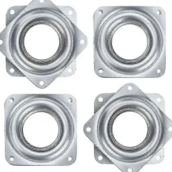 Balkongmöbler>Kraftiga 2-tums fyrkantiga Lazy Susan vridbordslager - 4-pack