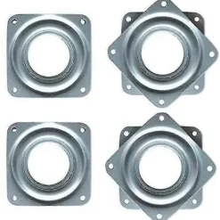 Balkongmöbler>Kraftiga 2-tums fyrkantiga Lazy Susan vridbordslager - 4-pack