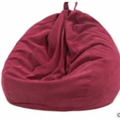 BEBETTER Sittsäckar>Lazy Sofföverdrag med Stolsöverdrag Manchester Vilstol Sittsäck Kudde Pall Tatami Vardagsrum 70x80cm Vinröd 70*80
