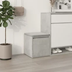 vidaXL Pallar>Låda betonggrå 40,5x40x40 cm konstruerat trä