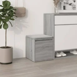 vidaXL Kistor & Koffertar>Låda grå sonoma 40,5x40x40 cm konstruerat trä