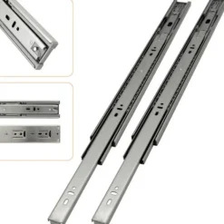 Skåp>Lådskenor med automatisk retur, fullt utdrag, 45mm, 450mm, 2 st