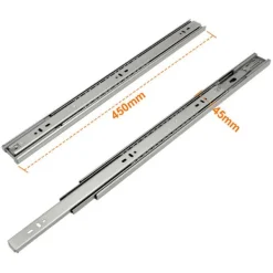 Skåp>Lådskenor med automatisk retur, fullt utdrag, 45mm, 450mm, 2 st