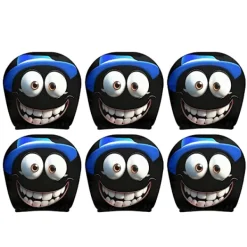 unbranded Stolar>Lekfullt bilnackstödsskydd med hattbärande tecknade designer för resor 6 packs