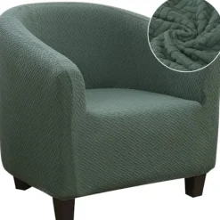 Fåtöljer>Ljusgrönt fåtöljöverdrag, elastiskt