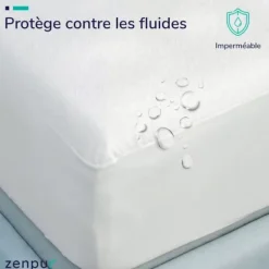 ZENPUR Sängar>Madrassskydd - - SafeDreamz - 100 % vattentät - Anti-kvalster & antibakteriell - 160x200 cm