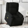vidaXL Fåtöljer>Massagefåtölj med uppresningshjälp svart tyg