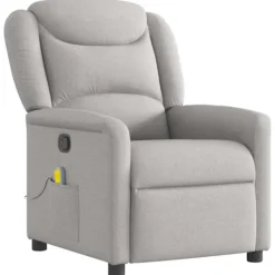 vidaXL Fåtöljer>Massagefåtölj molngrå tyg