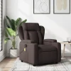 vidaXL Fåtöljer>Massagefåtölj mörkbrun tyg