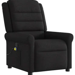 vidaXL Fåtöljer>Massagefåtölj svart tyg