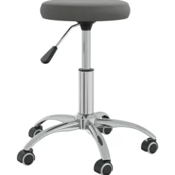 vidaXL Pallar>Massagepall mörkgrå sammet