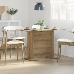 vidaXL Matbord>Matbord artisan ek 110 x 60 x 75 cm Konstruerat trä