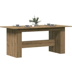 vidaXL Matbord>Matbord artisan ek 180x90x76 cm konstruerat trä