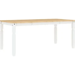 vidaXL Matbord>Matbord Corona vit 180x90x75 cm massiv furu