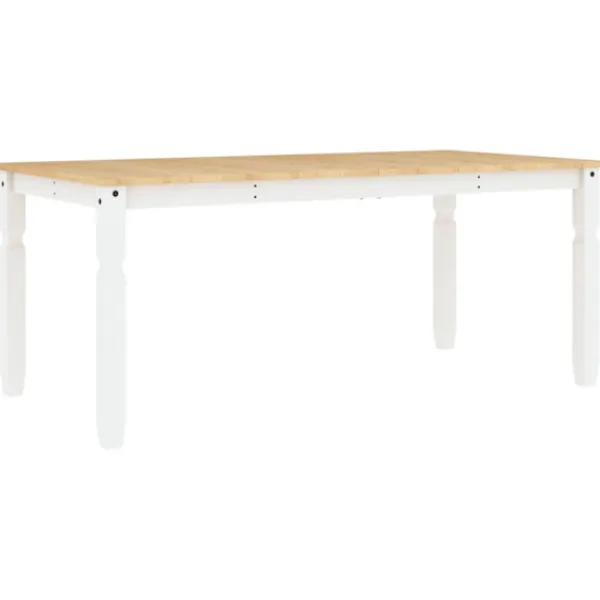 vidaXL Matbord>Matbord Corona vit 180x90x75 cm massiv furu