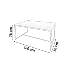 FORNORD Matbord>Matbord i trä och metall i industriell stil