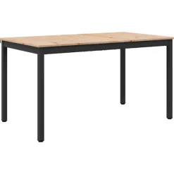 vidaXL Matgrupper>Matbord Naturfärg 150 x 90 x 75 cm Massiv furu