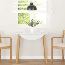 vidaXL Matgrupper>Matbord naturligt massivt trä gummi