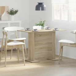 vidaXL Matbord>Matbord Sonoma-ek 110 x 60 x 75 cm Konstruerat trä