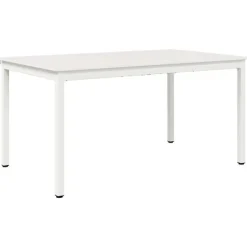 vidaXL Matgrupper>Matbord Vit 150 x 90 x 75 cm Massiv furu