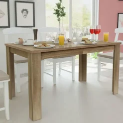 vidaXL Matbord>Matbord 140x80x75 cm ek