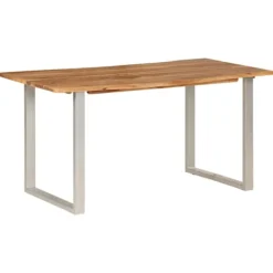 vidaXL Matbord>Matbord 154x80x76 cm massivt akaciaträ