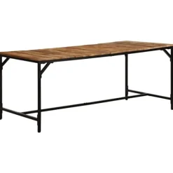 vidaXL Matbord>Matbord 180x90x75 cm massivt trä grov mango