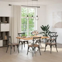 vidaXL Matbord>Matbordsben spindelformad vit 85x85x(72-73) cm stål