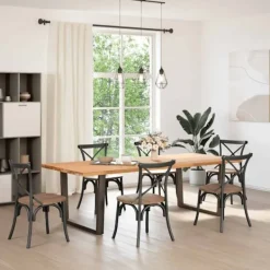 vidaXL Matbord>Matbordsben V-formade 2 st antracit 100x(72-73,3) cm stål