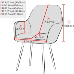 Fåtöljer>Matsalsstolsöverdrag i europeisk stil läderstolsöverdrag böjd rygg