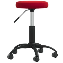 vidaXL Pallar>Matstol vinröd sammet